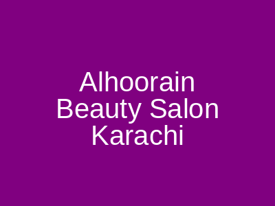 Alhoorain Beauty Salon