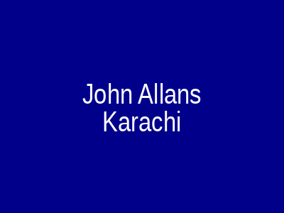 John Allan's Karachi