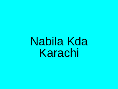 Nabila Kda Karachi